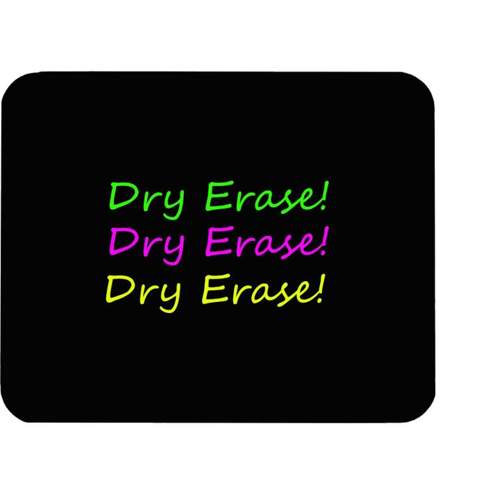 Flipside Black Dry Erase Board, 18 x 24 Inches