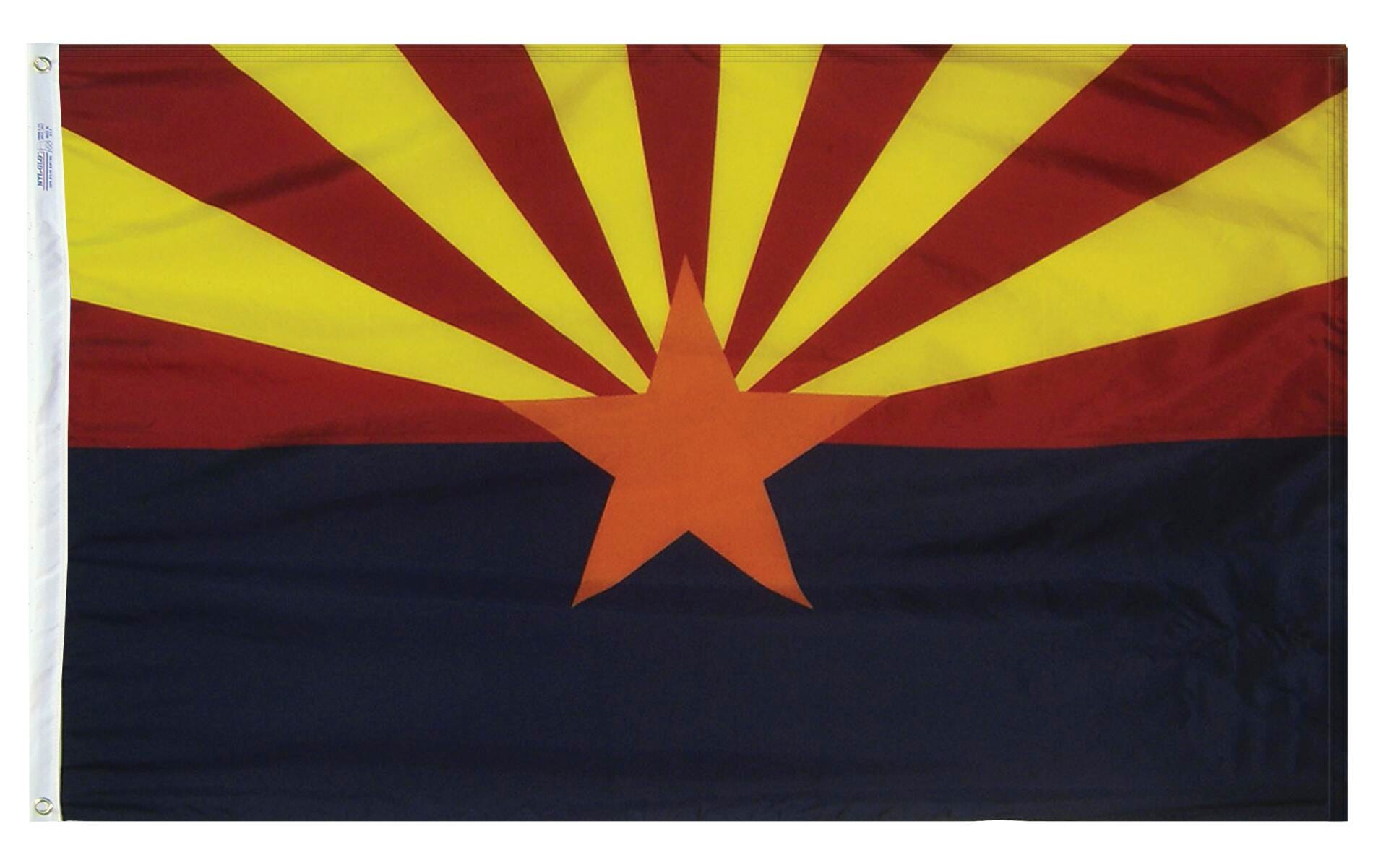 Image for Annin Arizona State Flag, Nylon, Indoor, 3 x 5 Feet from School Specialty