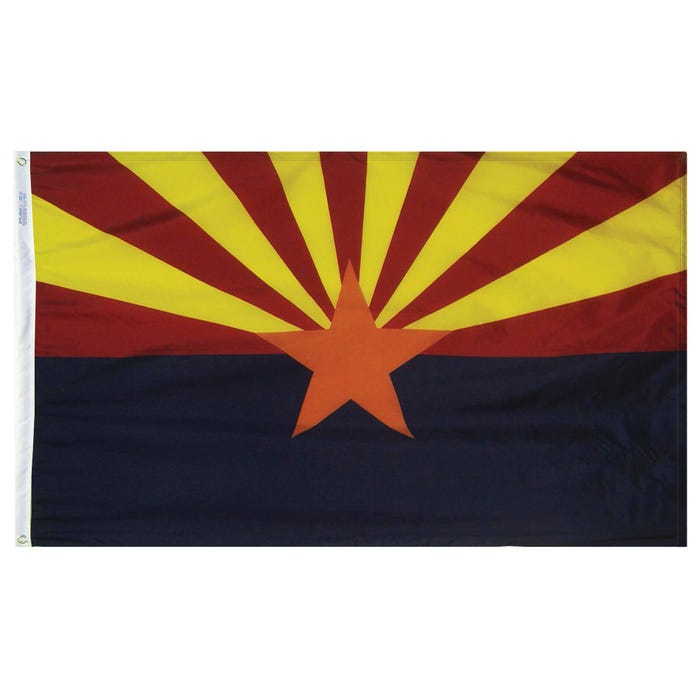 Annin Arizona State Flag, Nylon, Indoor, 3 x 5 Feet