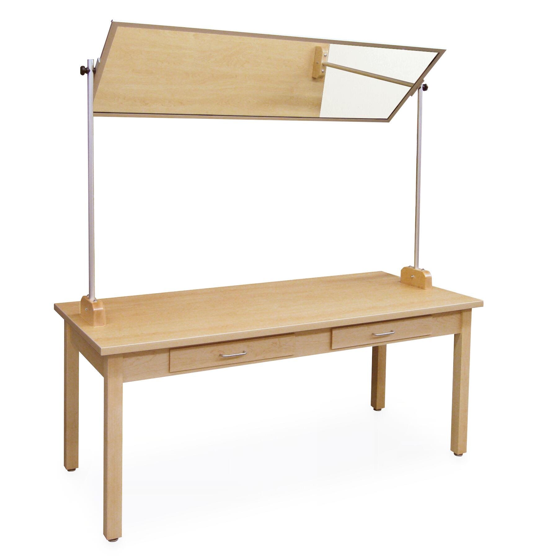 Hann Manufacturing Demonstration Table with Mirror, 72 x 30 x 30 Inches