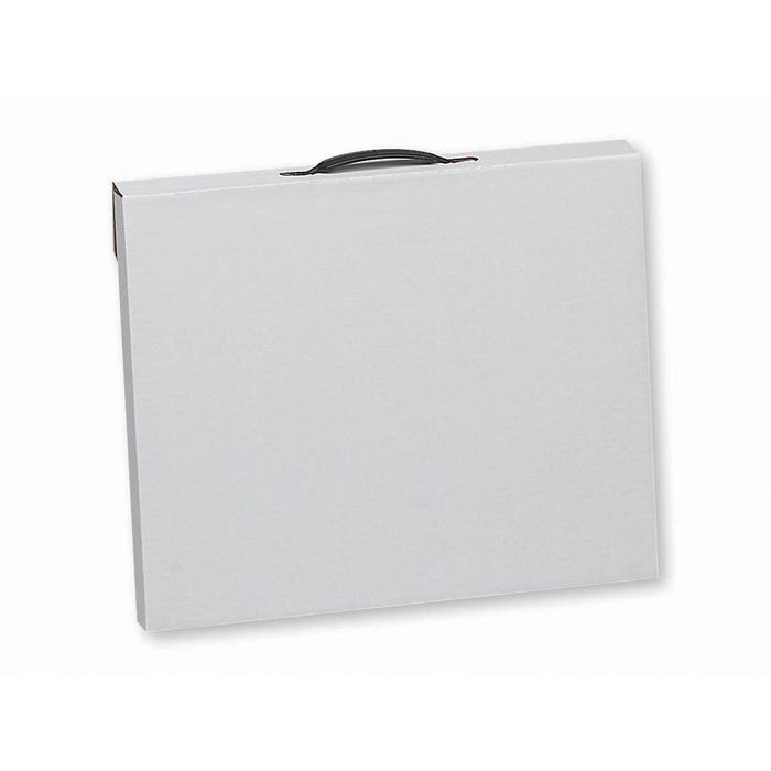 Flipside Art Portfolio and Document Storage Case, Corrugated, 20 x 26 Inches, White