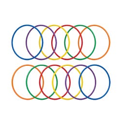 Sportime Heavy Duty Kink Free Hoops, 36 Inches, Set of 12