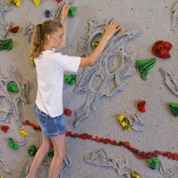 Everlast Relief Feature Traverse Wall, 8 x 40 Feet Blue