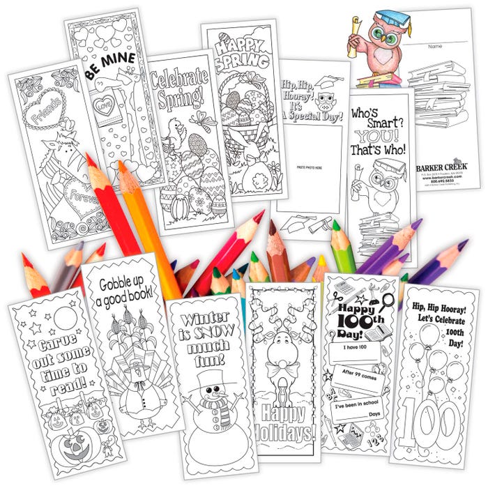 Color Me! Celebrate the Year Bookmark Set