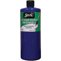 Sax Versatemp Washable Heavy-Bodied Tempera Paint, 1 Quart, Primary Blue 1592677