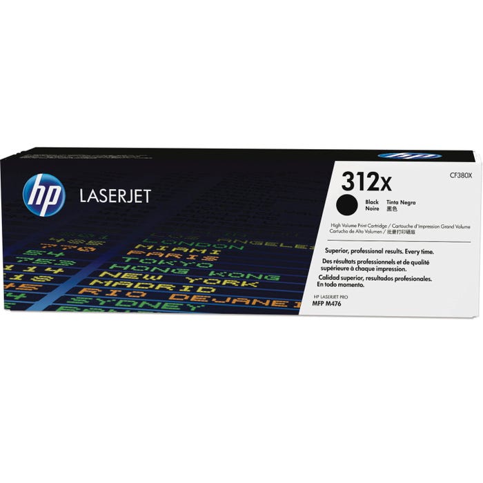 HP 312X Ink Cartridge, CF380X, Black