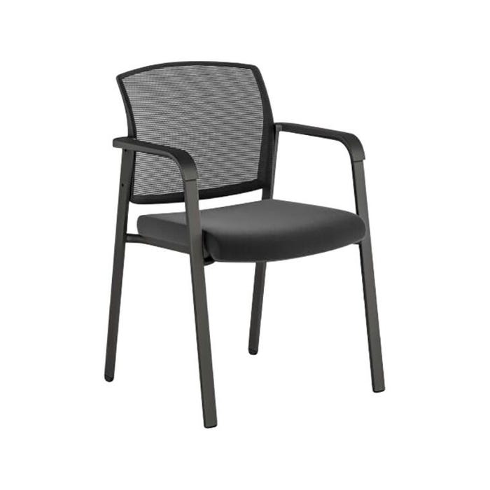 AIS Paxton Side Chair With Glides, 23 x 21 x 32 Inches, Black