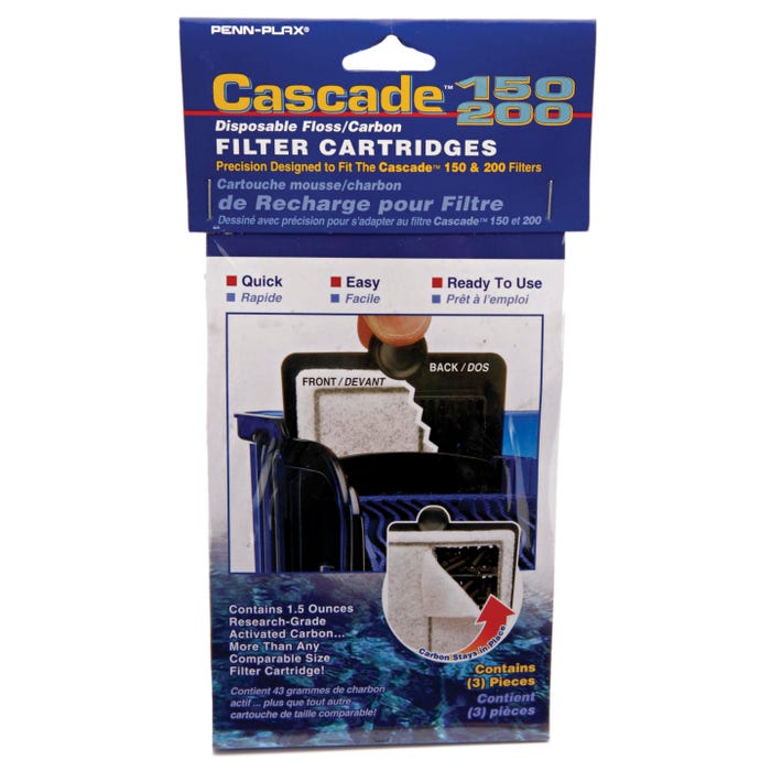 Penn-Plax Cascade Replacement Carbon Cartridge - For 55 Gallon Aquaria