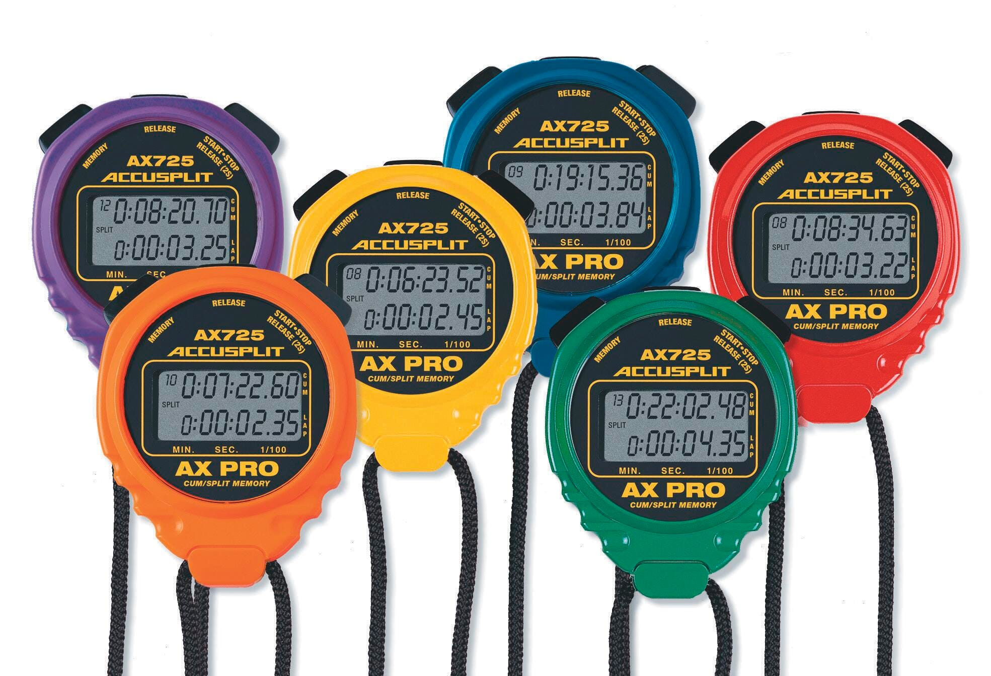 Accusplit AX725 Series Stopwatches, Set of 6, Item Number 032256