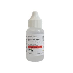Frey Scientific Phenolphthalein Solution, 1.0% Alcohol, Lab Grade, 30mL