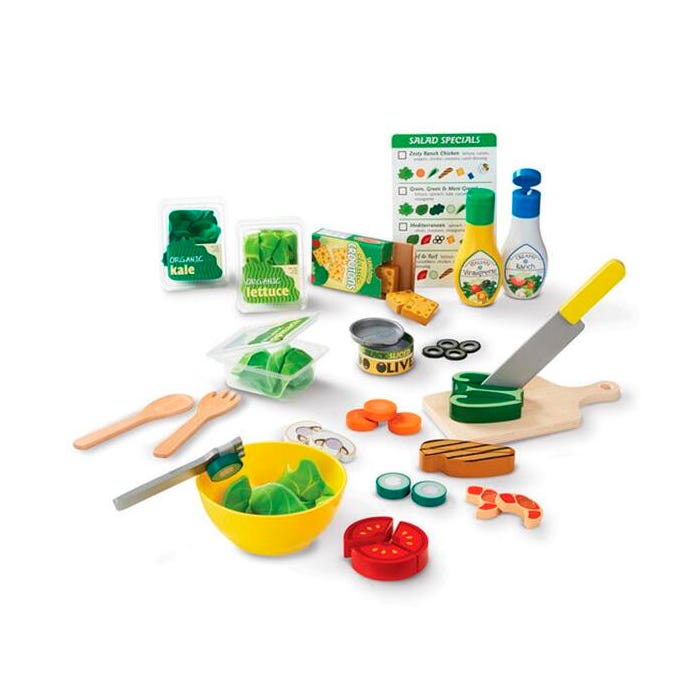 Melissa & Doug Slice and Toss Salad Set, 52 Pieces