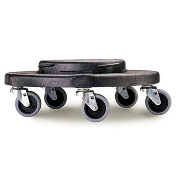 Rubbermaid Universal Conversion Dolly for Brute Trash Container, 250 Pound Capacity, Black