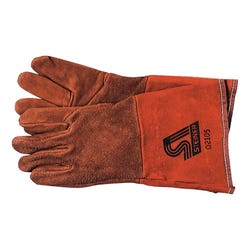 Steiner Enterprises Inc 2-Piece Gunn Cut Pattern Back Welders Gloves, Large, Split Cowhide/Cotton Liner, Black, Pack of 2 1051785