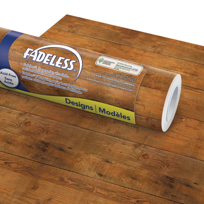 Fadeless Designs Paper Roll, Shiplap, 48 Inches x 50 Feet