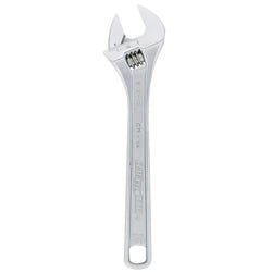 Channel Lock Adjustable Wrench, 8 in L X 15/16 in W, Chrome Vanadium Steel 1047803