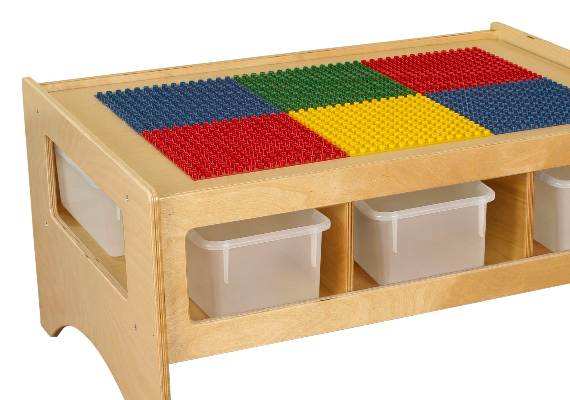 Childcraft Toddler Multi-Purpose Play Table, 6 Translucent Trays, 36 x 26 x 18 Inches, Item Number 1539300