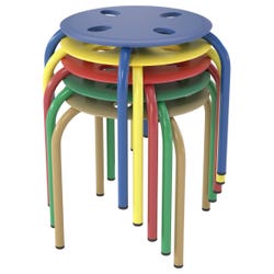 Classroom Select Prima Stool, 12-Inch Seat Height, Assorted Colors, Set of 5 2027843