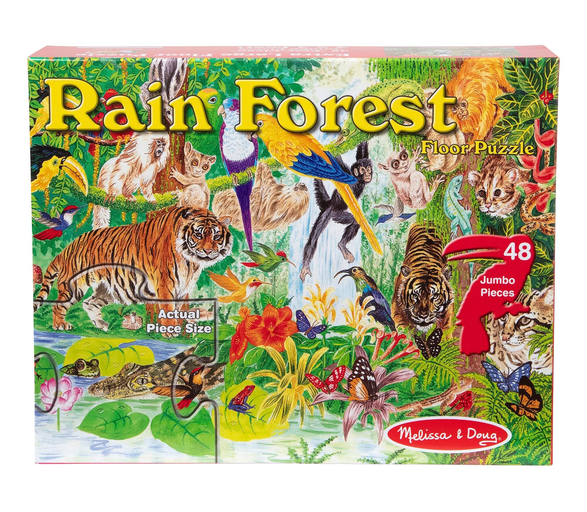 Melissa & Doug Rainforest Environment Floor Puzzle, 48 Pieces 077009