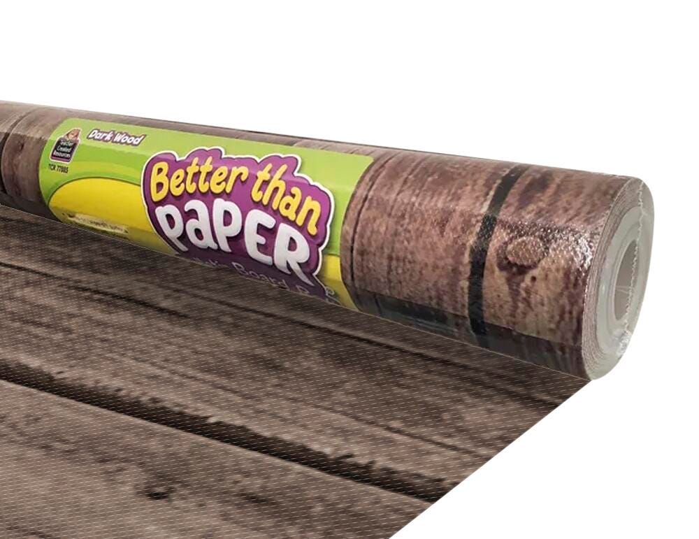 Image for Teacher Created Resources Better Than Paper Bulletin Board Roll, Dark Wood from School Specialty