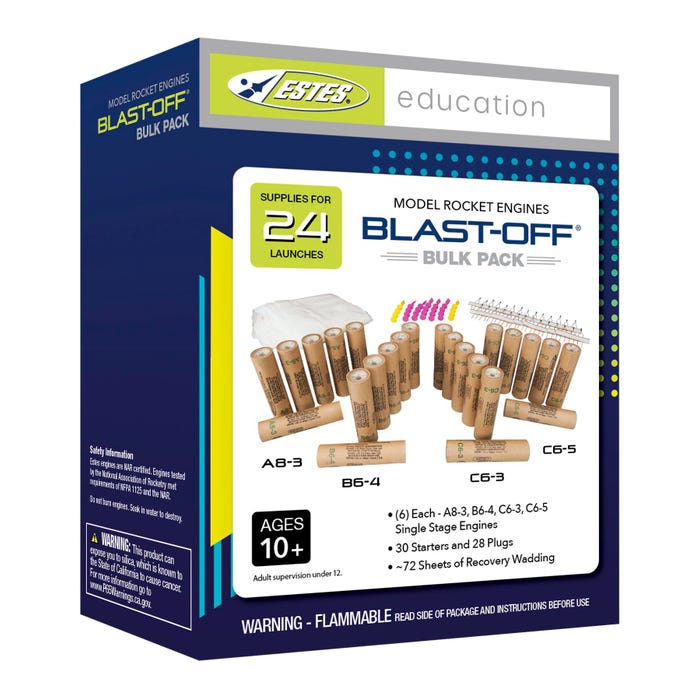 Estes Rocket Engine Blast-Off Flight Pack, Set of 24