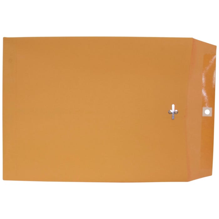 School Smart Kraft Clasp Envelopes, 10 x 13 Inches, Pack of 100