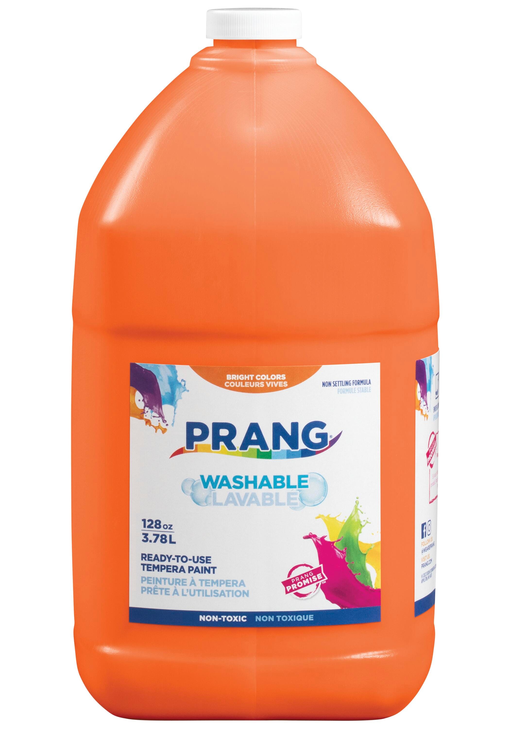 Prang Ready-to-Use Washable Tempera Paint, Gallon, Orange Item Number 1396873