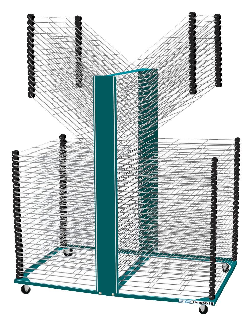 Saturn Rack Tensor-18 Drying Rack, 39-1/4 x 24-1/2 x 53-1/2 Inches, 80 Shelves, Item Number 1441342