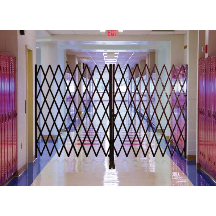 KC Bin Single Portable Security Gate, 10 to 12 x 6 Feet