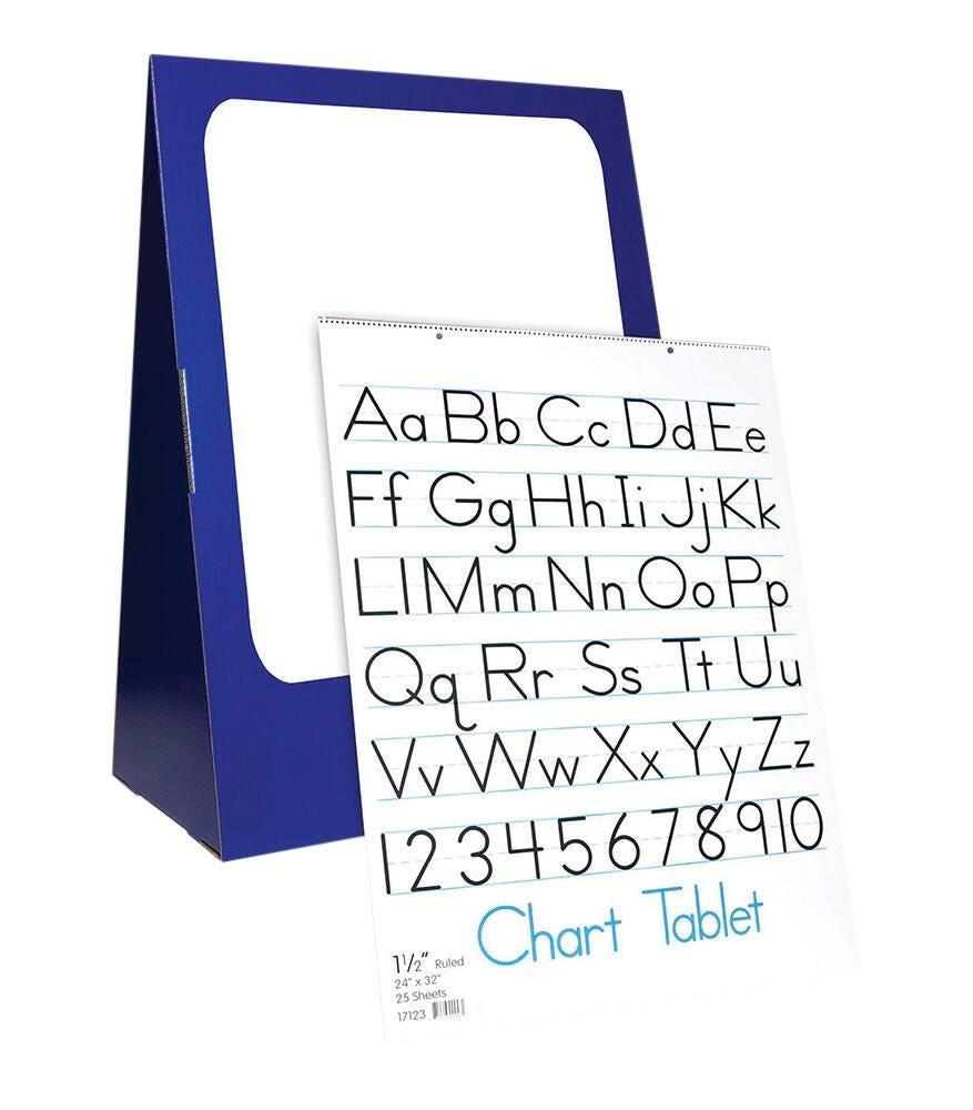Image for Flipside Table Top Flip Chart Set, 24 x 32 Inches, 1-1/2 Inch Ruled from School Specialty