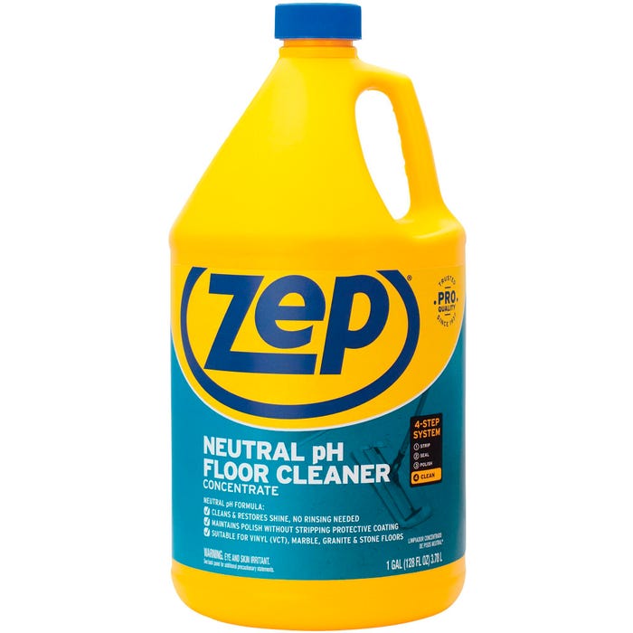 Zep Neutral Floor Cleaner Concentrate, 128 Fluid Ounces, Blue