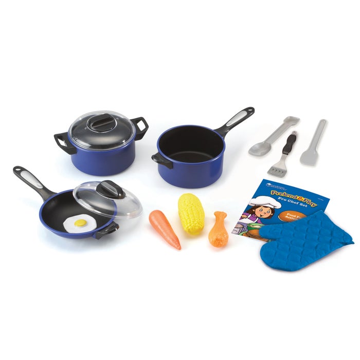 Learning Resources Pretend and Play Pro Chef Set, 13 Pieces