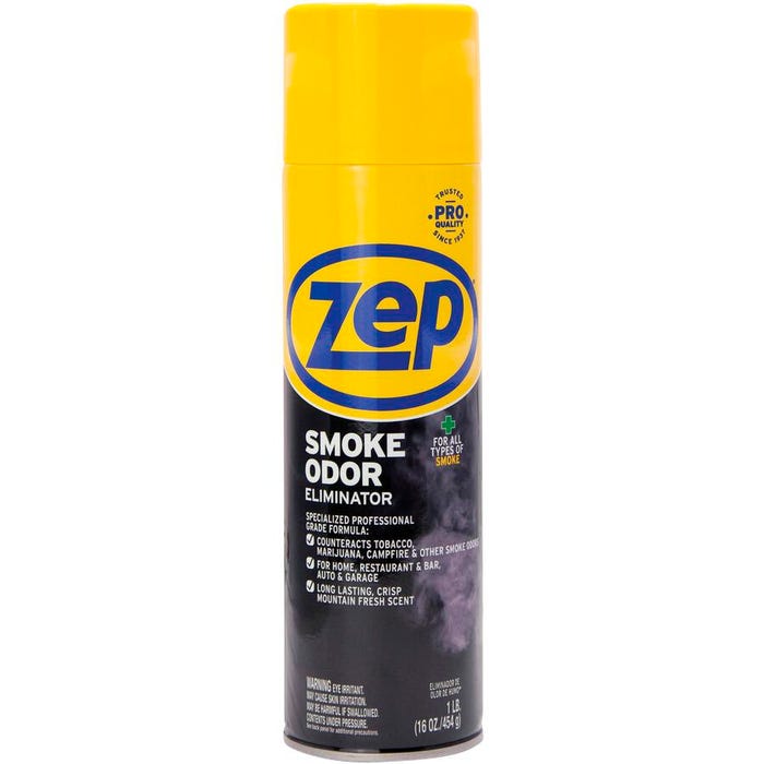 Zep Professional Strength Smoke Odor Eliminator, 16 Ounces, Carton of 12