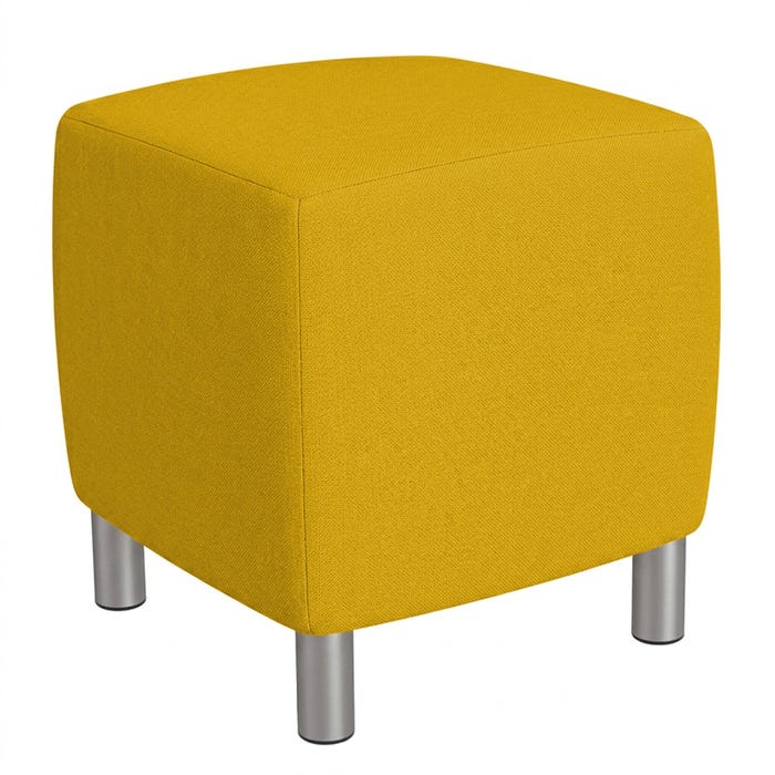 MooreCo Morris Soft Seating Stool, Square