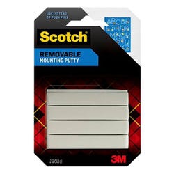 Scotch Lightweight Mounting Putty, 3 oz, White, Item Number 1494645