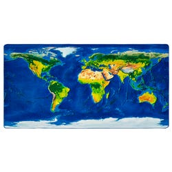 Carpets for Kids Pixel Perfect Learn our Earth Map Carpet, Rectangle 4002283