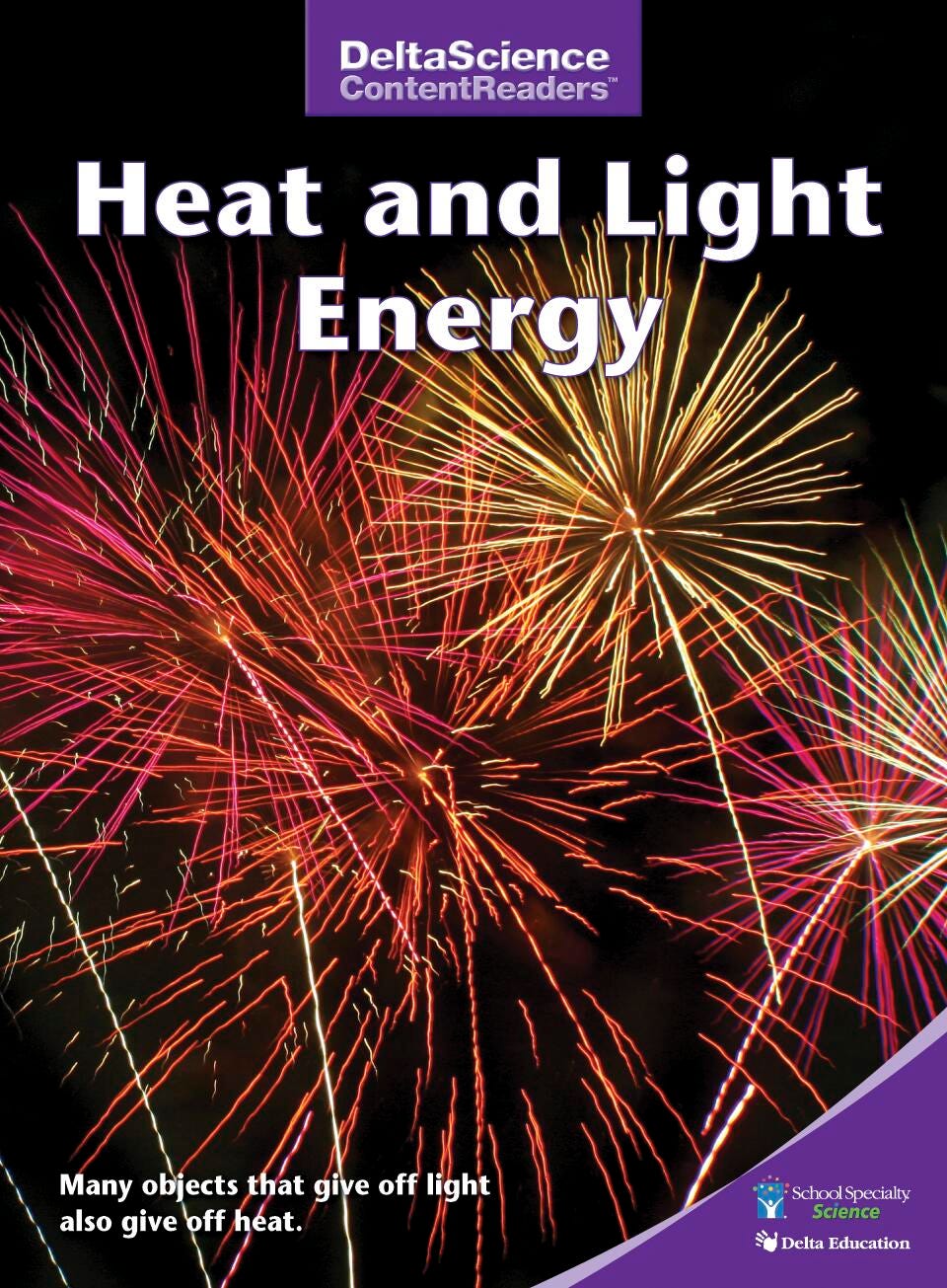 Delta Science Content Readers Heat and Light Energy Purple Book, Pack of 8, Item Number 1278114