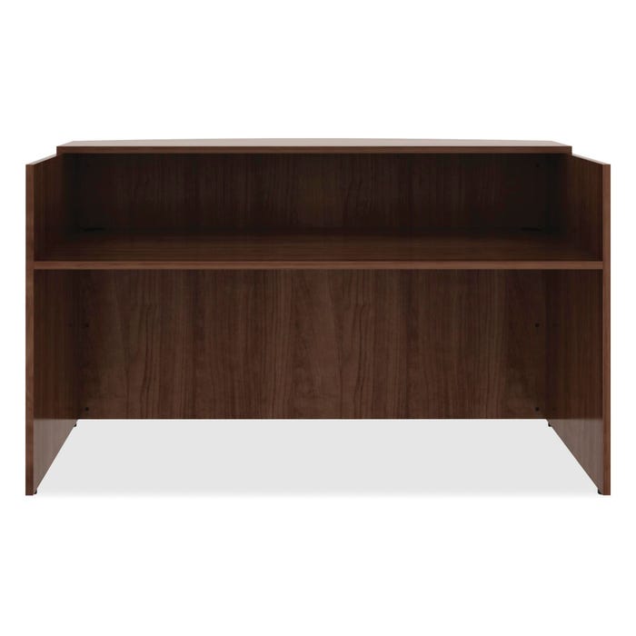 Lorell Laminate Reception Desk, 72 x 36 x 42-1/2 Inches, Walnut