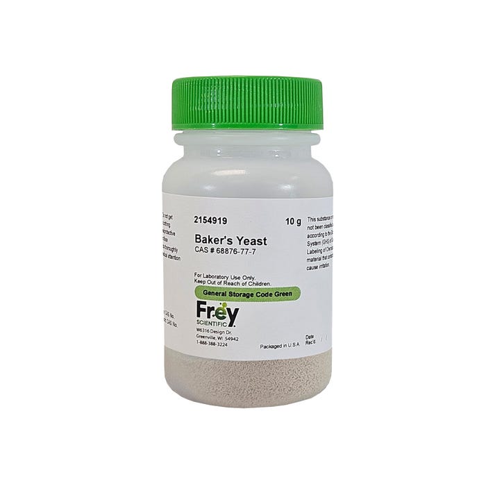 Frey Scientific Baker's Yeast, 10 Grams