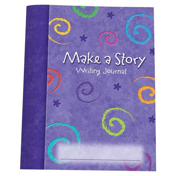 Learning Resources Make a Story Writing Journal, 7 x 9 Inches, 32 Pages, Set of 10
