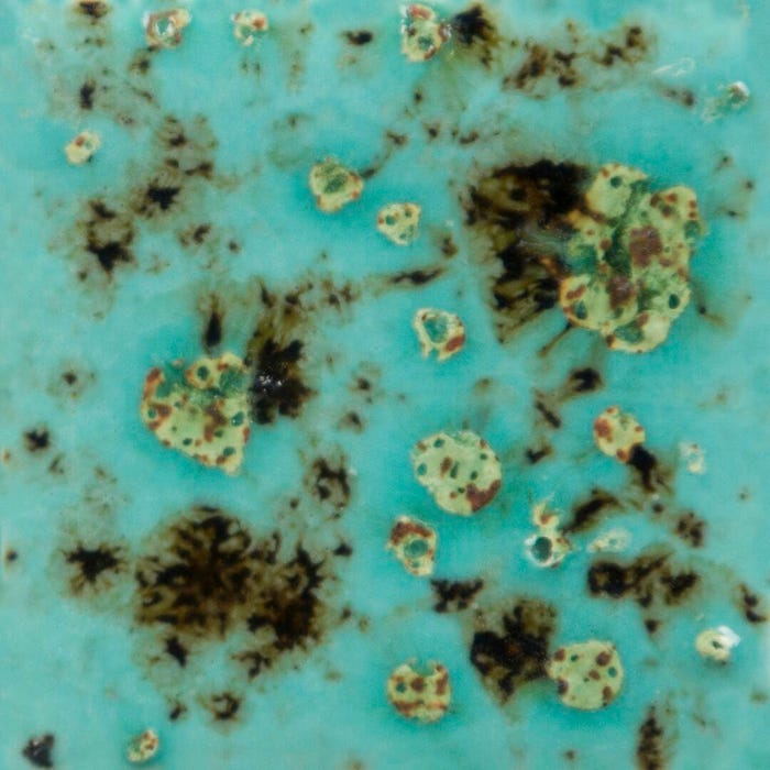 Mayco Jungle Gems Crystal Glaze, Pint, CG-1008 Blue Guppy, Opaque