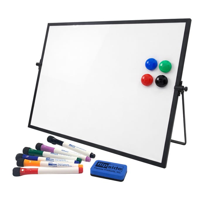 Flipside Swivel Dry Erase Board Kit, 14 x 18 Inches, 12 Pieces