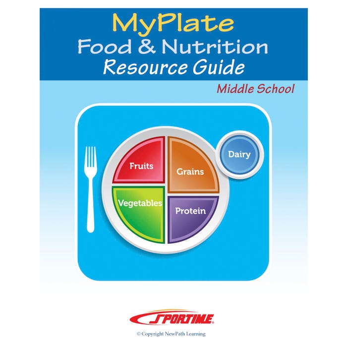 Sportime MyPlate Food & Nutrition Student Learning Guides, Grade 5 to 9, Set of 10