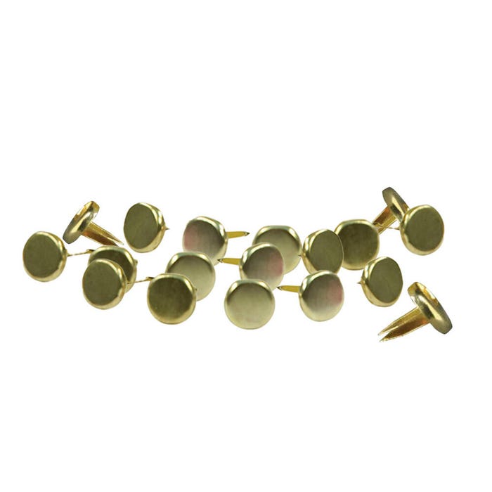 School Smart Prong Fasteners, 1/2 Inch, Size 2, Brass Plated, Pack of 100