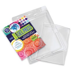 Gel Press Printing Plate, 5 x 7 Inch Square, Clear