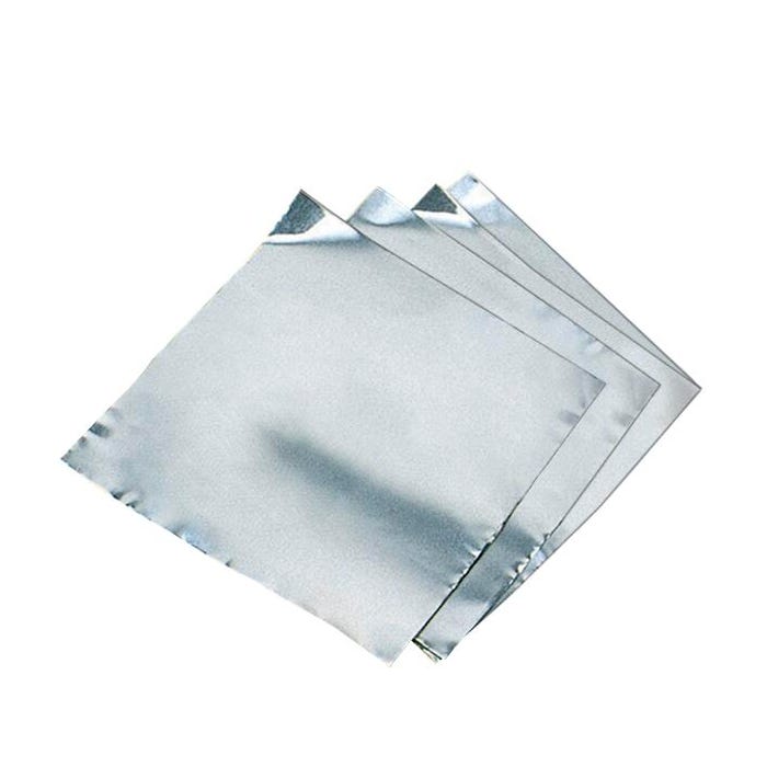 St. Louis Crafts Pre-Cut Decorator Foil, 5 x 5 Inches, Silver, 36 Gauge, Pack of 12