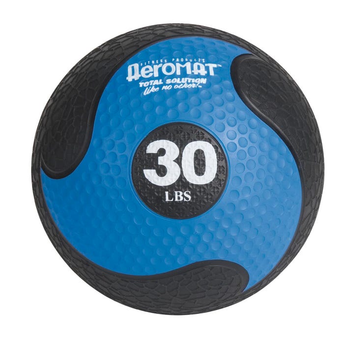 Aeromat Deluxe Medicine Ball, 30 Pounds, Black and Blue