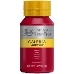 Winsor and Newton Galeria Acrylic Paint, Crimson, 16.9 Ounce, Item 237252