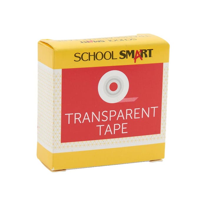 School Smart Silent Tape, Transparent, 3/4 x 1000 Inches, Pack of 12