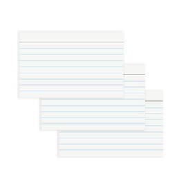 Image for School Smart Ruled Index Cards, 5 x 8 Inches, White, Pack of 100 from School Specialty