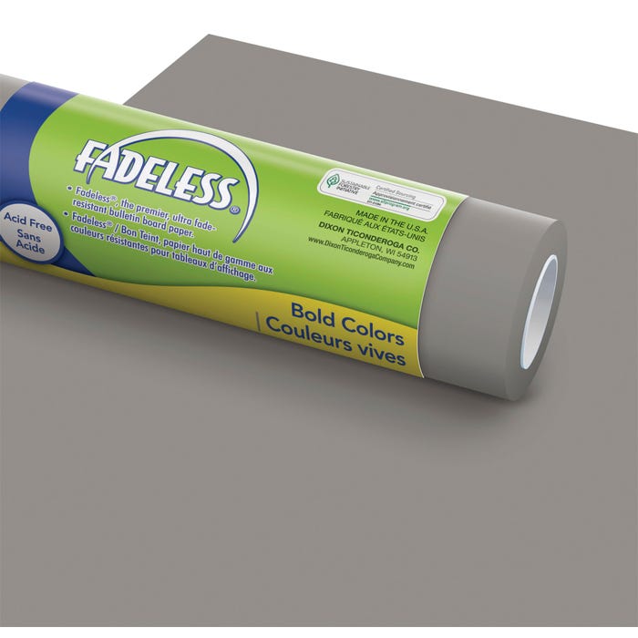 Fadeless Designs Paper Roll, Pewter, 48 Inches x 50 Feet